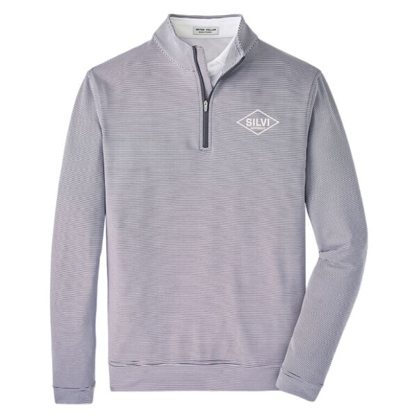    - Perth Sugar Stripe Performance Quarter Zip  Thumbnail