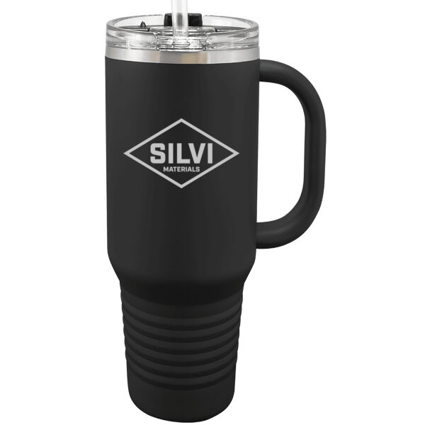   - Premium 32 oz. Travel Mug with Snap Lid & Straw Thumbnail