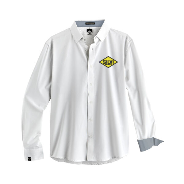   - Men's Influencer 4-Way Stretch Solid Woven Shirt Thumbnail
