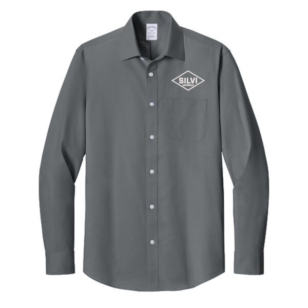    - Wrinkle Free Stretch Pinpoint Spread Collar Shirt Thumbnail