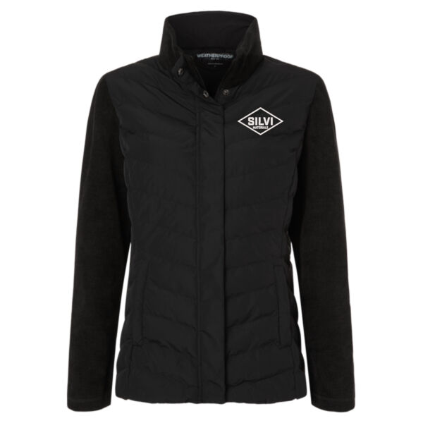    - Women's Mixed Media Chevron Jacket Thumbnail